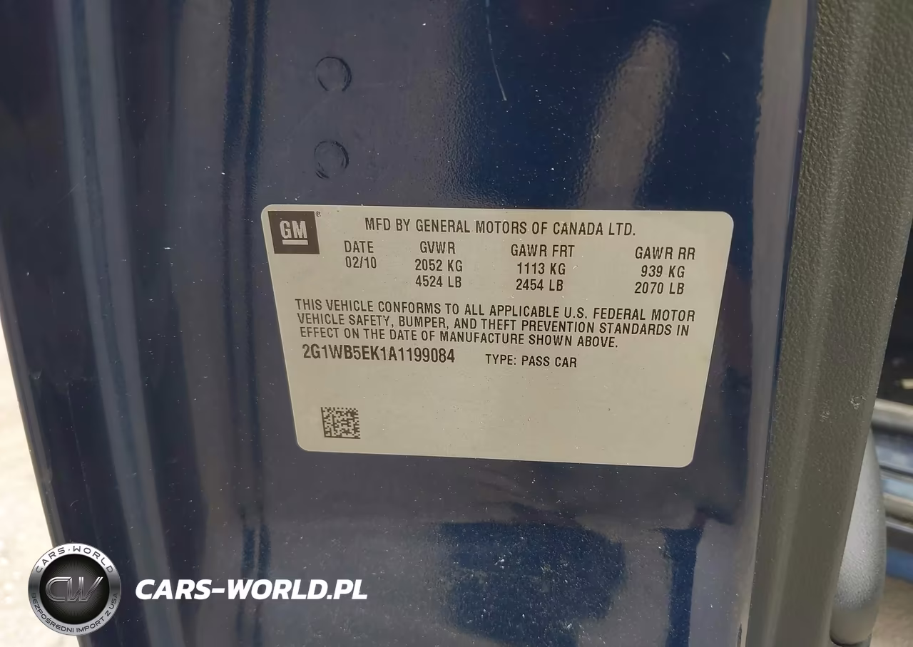 2010 Chevrolet Impala Lt VIN:2G1WB5EK1A1199084 - 9