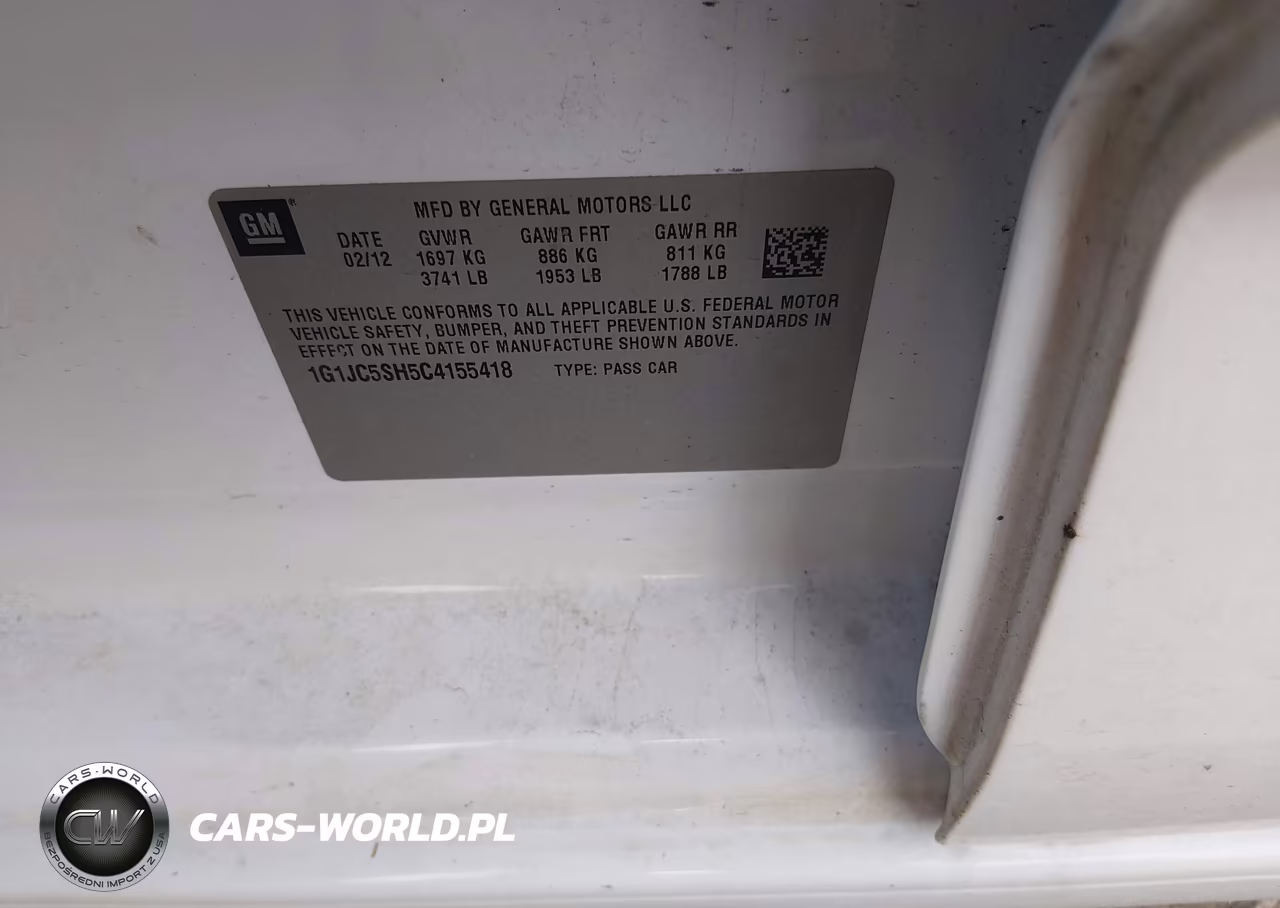 2012 Chevrolet Sonic 2Lt VIN:1G1JC5SH5C4155418 - 9