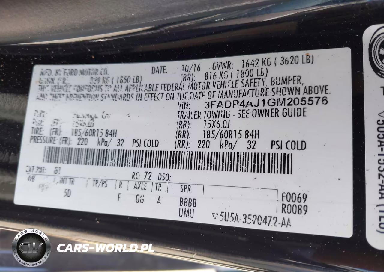 2016 Ford Fiesta S VIN:3FADP4AJ1GM205576 - 9