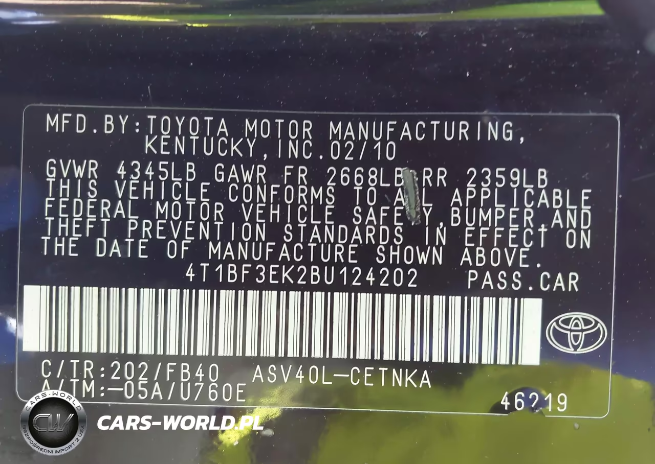 2011 Toyota Camry Le VIN:4T1BF3EK2BU124202 - 9