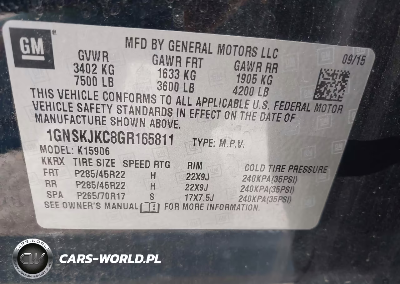 2016 Chevrolet Suburban Ltz VIN:1GNSKJKC8GR165811 - 9