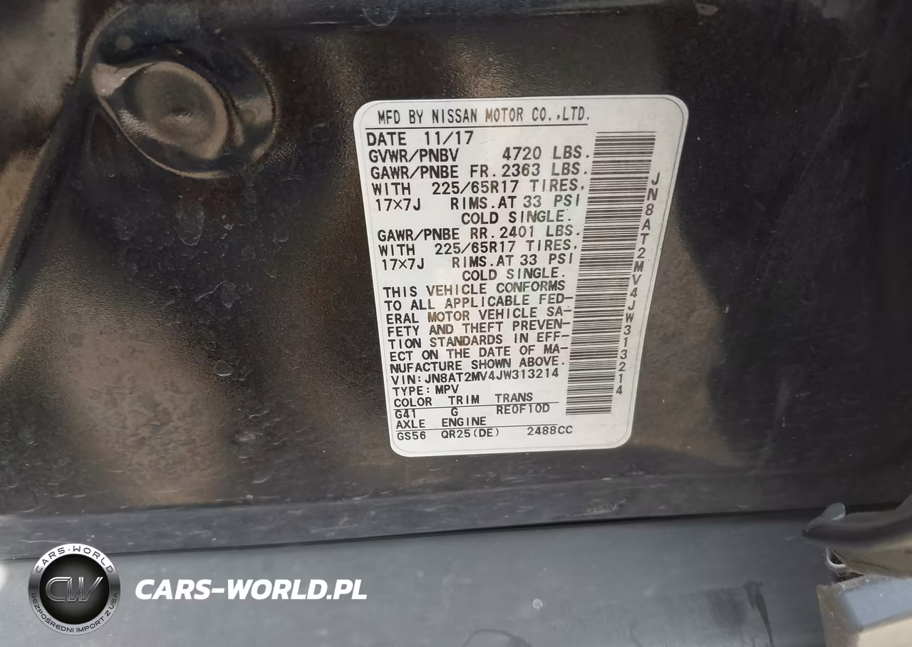 2018 Nissan Rogue Sv VIN:JN8AT2MV4JW313214 - 9