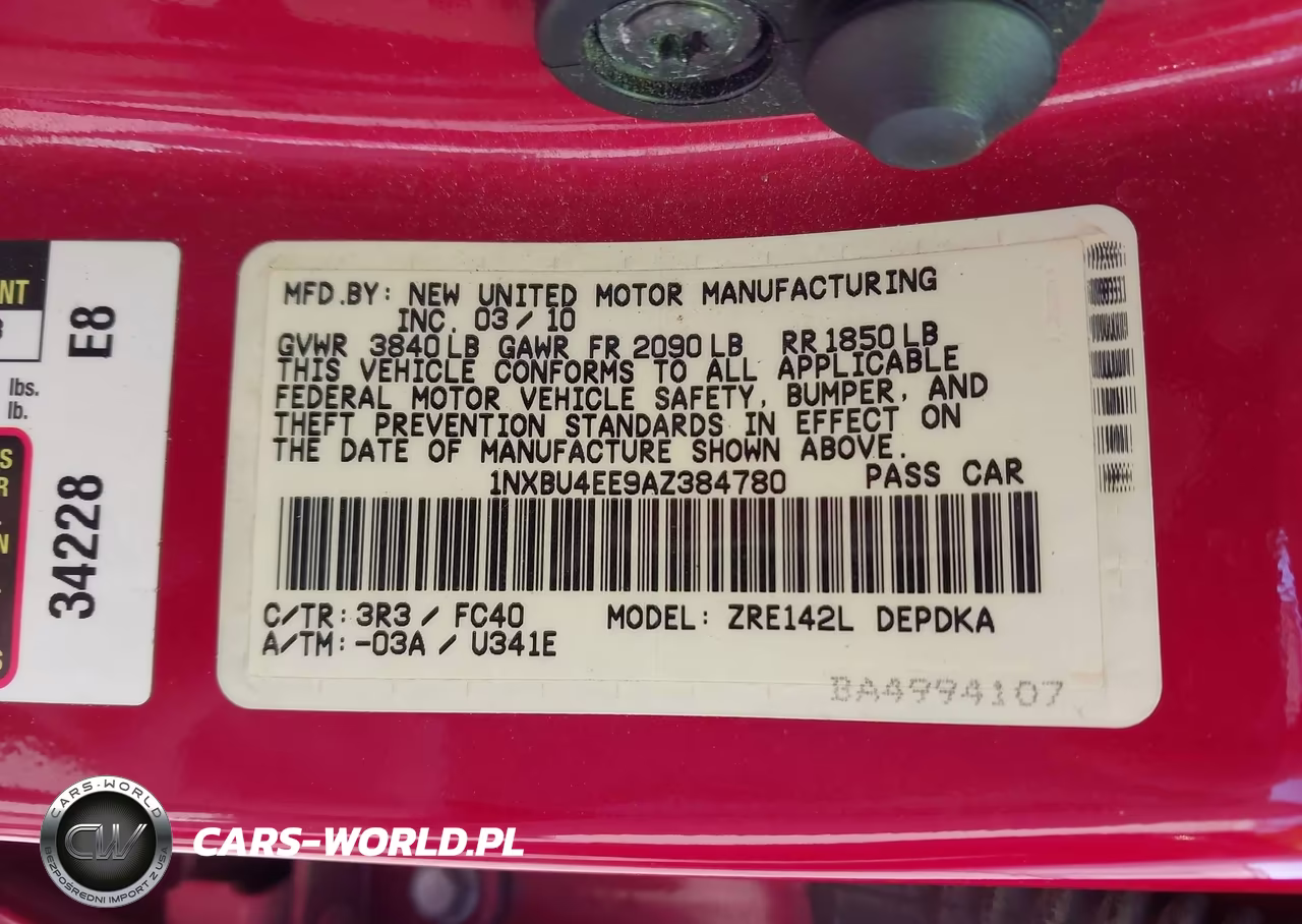 2010 Toyota Corolla Le VIN:1NXBU4EE9AZ384780 - 9