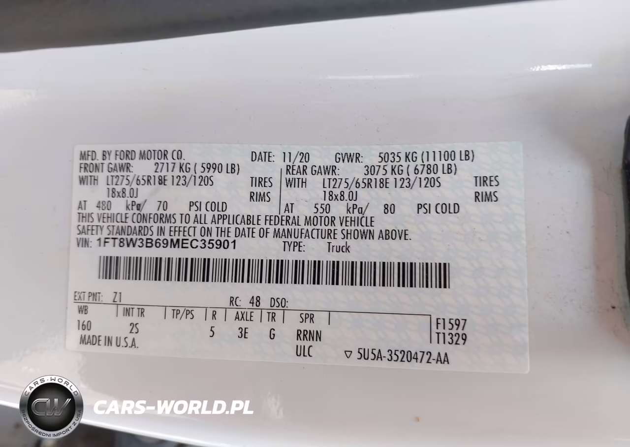 2021 Ford F-350 Xlt VIN:1FT8W3B69MEC35901 - 8