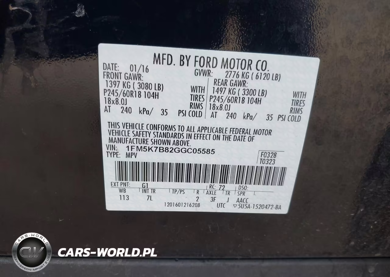 2016 Ford Explorer VIN:1FM5K7B82GGC05585 - 9