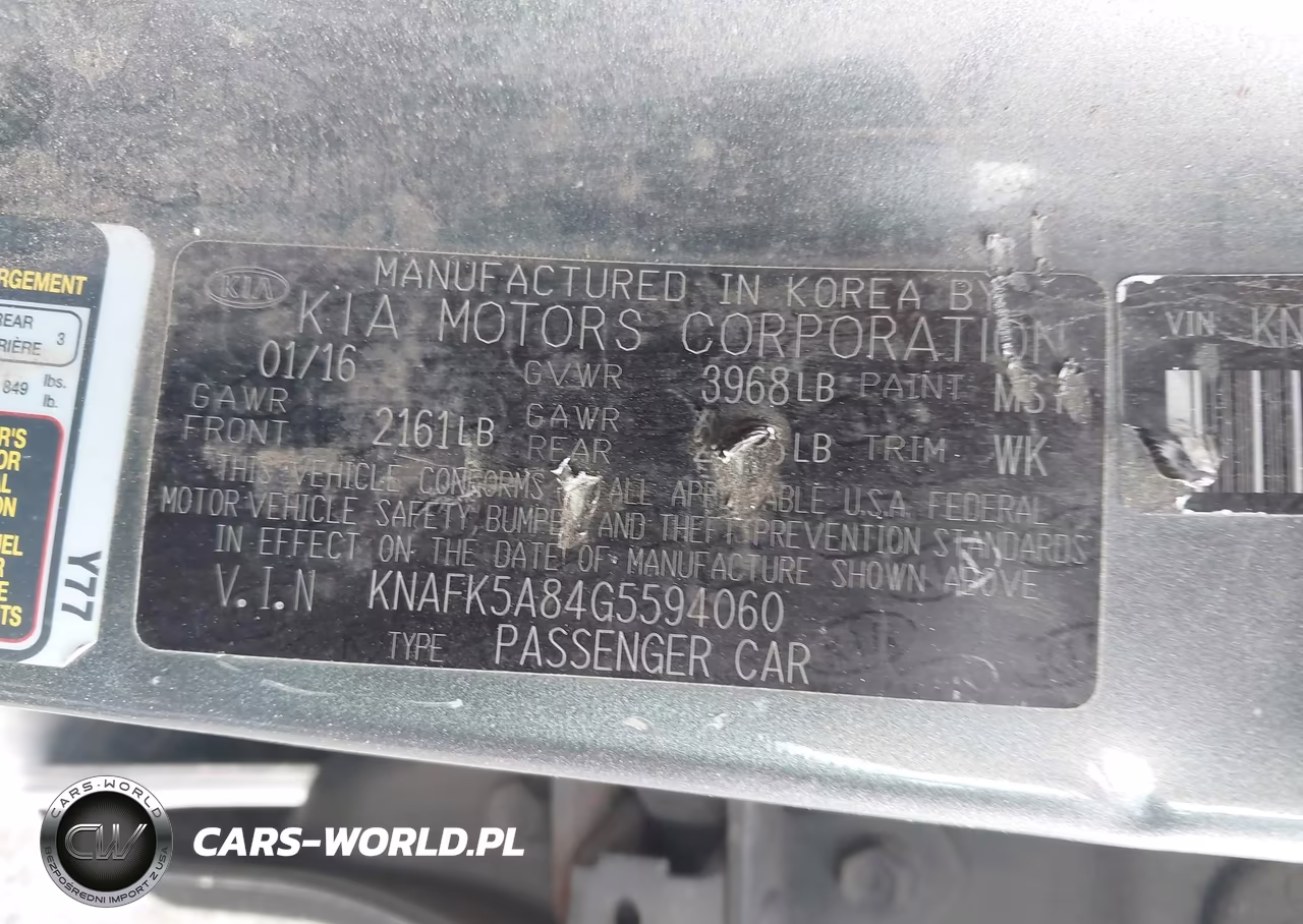 2016 Kia Forte Lx VIN:KNAFK5A84G5594060 - 9