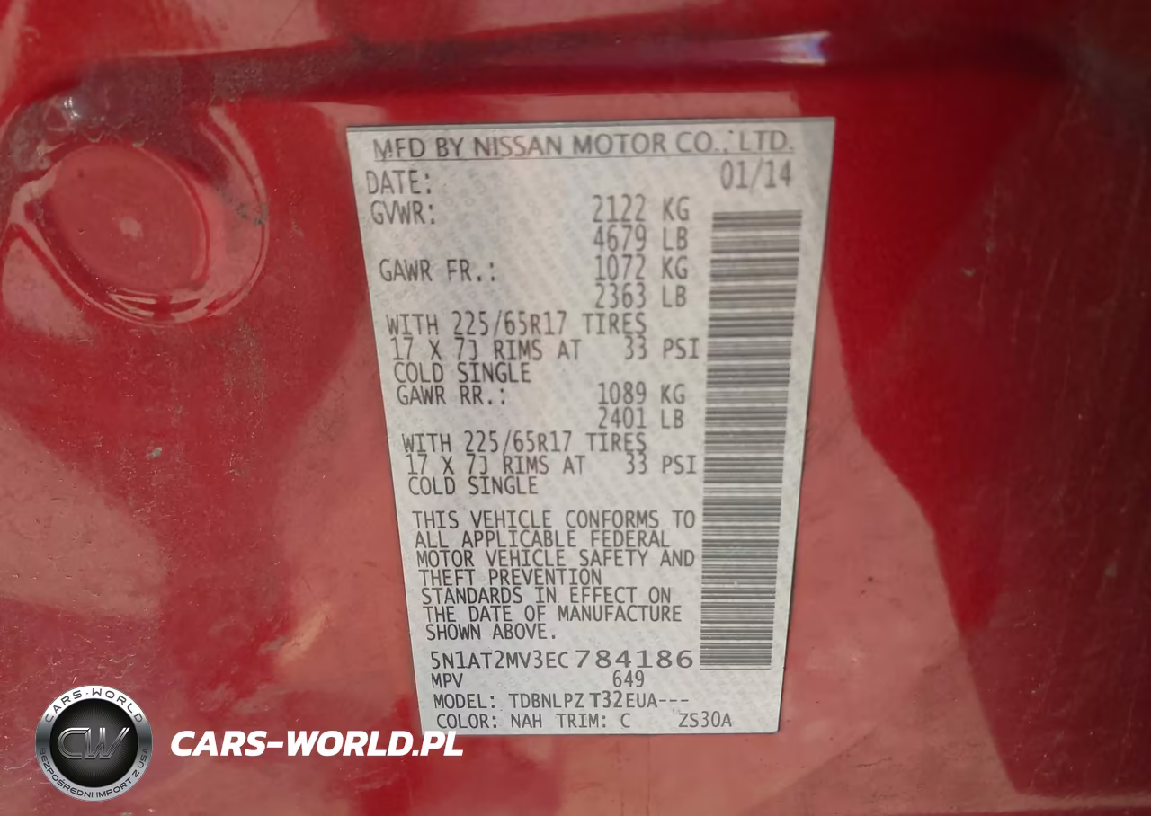 2014 Nissan Rogue S VIN:5N1AT2MV3EC784186 - 9