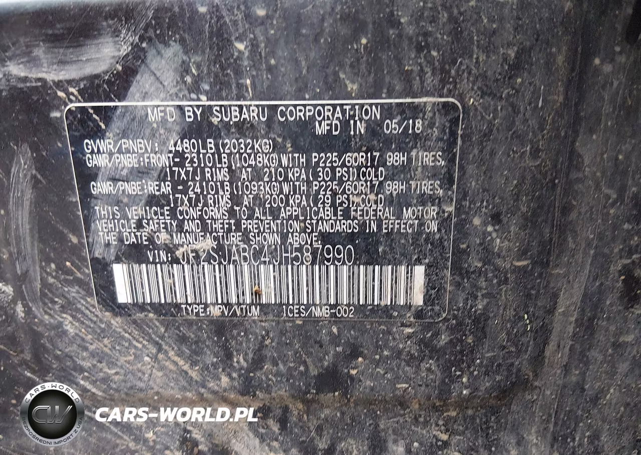 2018 Subaru Forester 2.5I VIN:JF2SJABC4JH587990 - 9