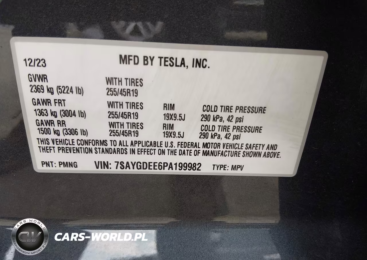 2023 Tesla Model Y Awd-Long Range Dual Motor All-Wheel Drive VIN:7SAYGDEE6PA199982 - 9
