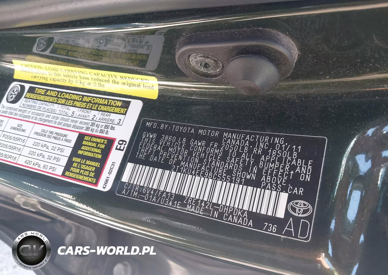2011 Toyota Matrix VIN:2T1KU4EE9BC555191 - 9