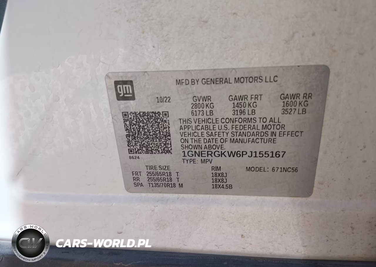 2023 Chevrolet Traverse Fwd Lt Cloth VIN:1GNERGKW6PJ155167 - 9