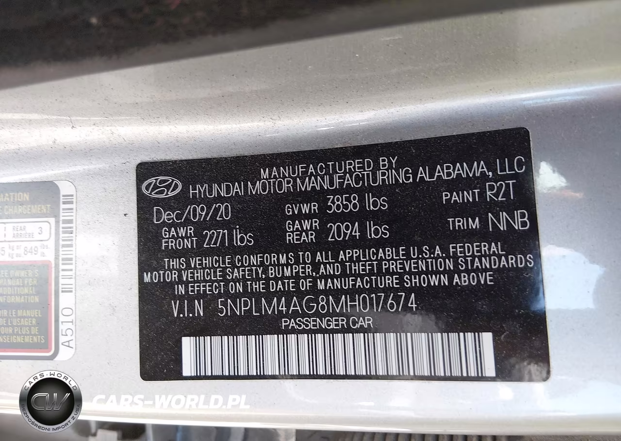 2021 Hyundai Elantra Sel VIN:5NPLM4AG8MH017674 - 9
