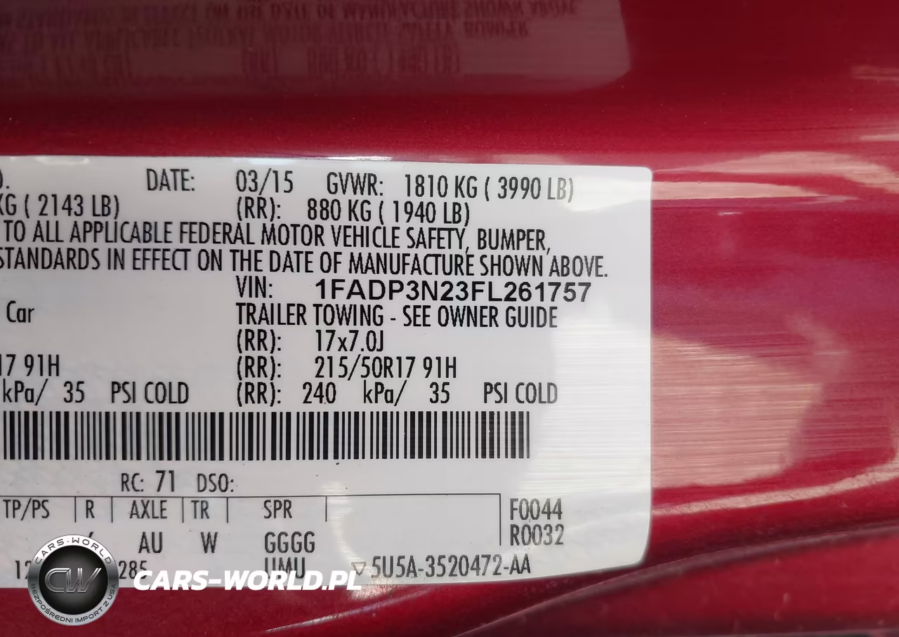 2015 Ford Focus Titanium VIN:1FADP3N23FL261757 - 9