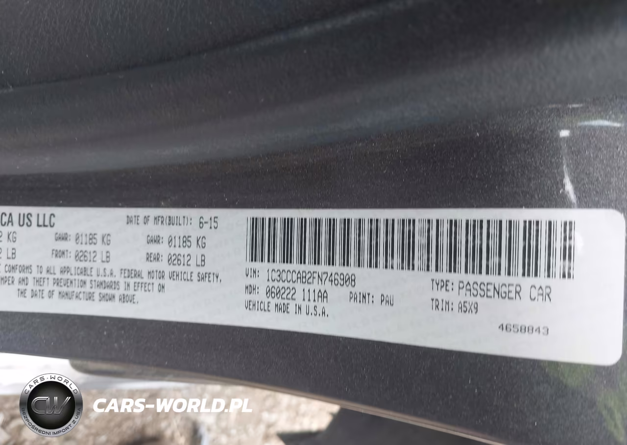 2015 Chrysler 200 Limited VIN:1C3CCCAB2FN746908 - 9