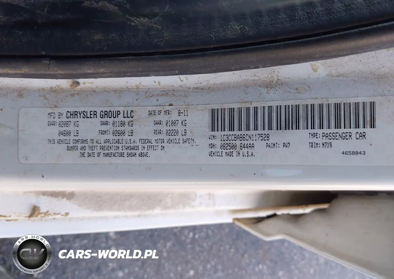 2012 Chrysler 200 Lx VIN:1C3CCBAB6CN117528 - 9
