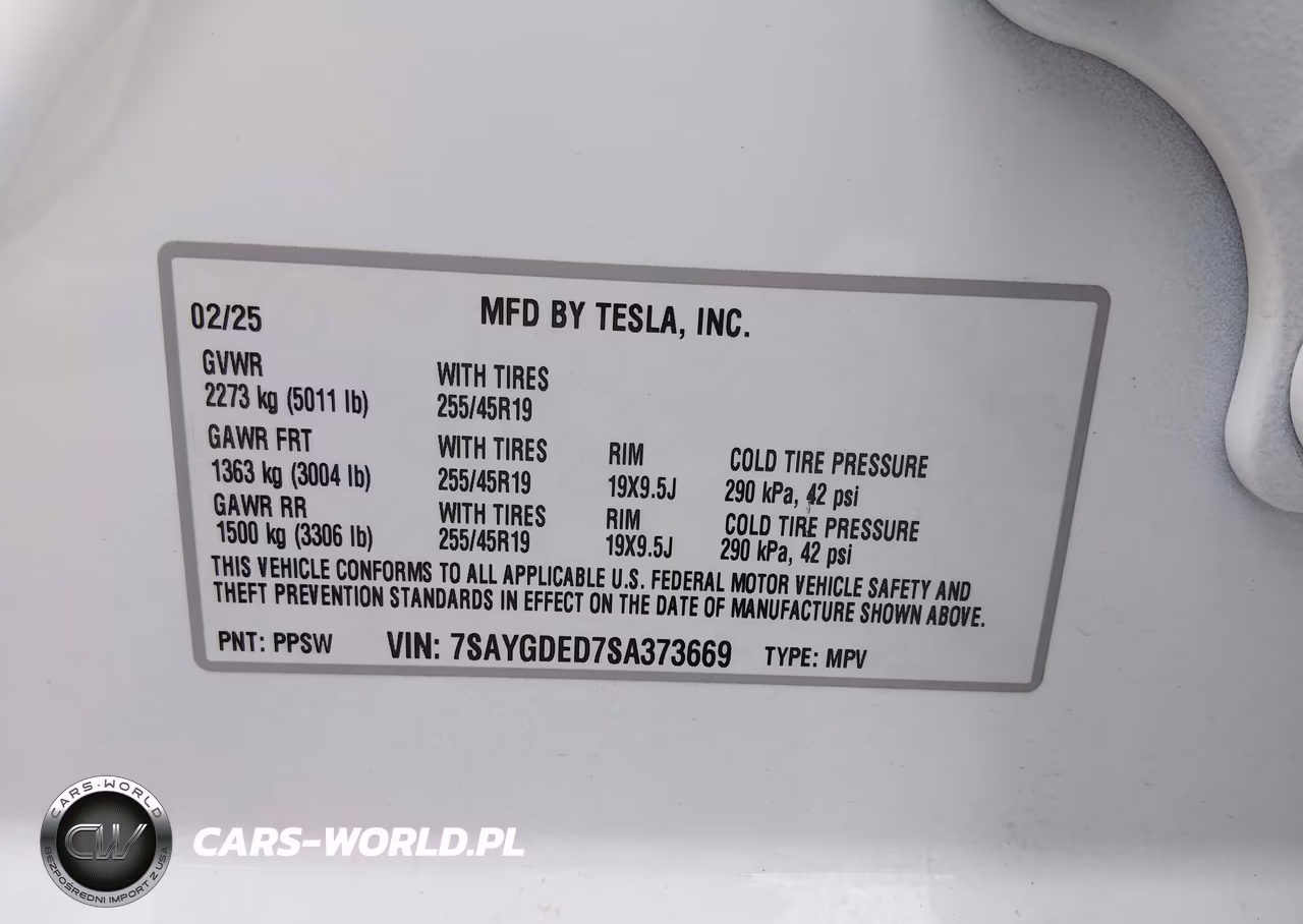 2025 Tesla Model Y Long Range Dual Motor Rear-Wheel Drive VIN:7SAYGDED7SA373669 - 9