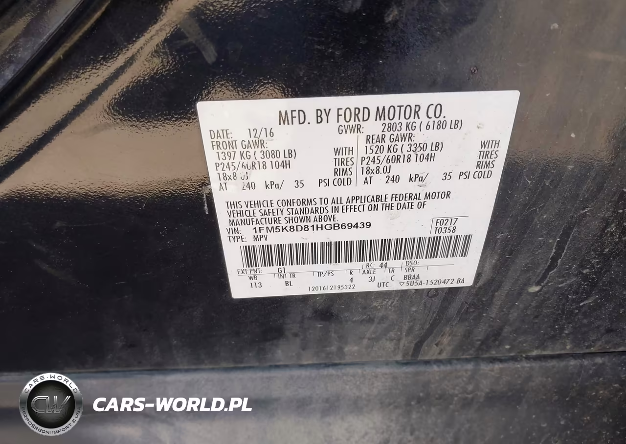 2017 Ford Explorer Xlt VIN:1FM5K8D81HGB69439 - 9