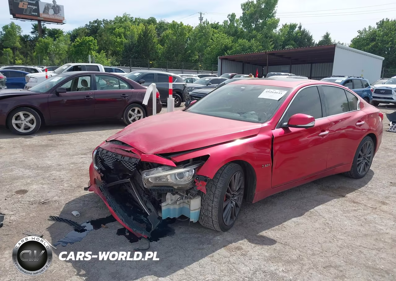 2017 Infiniti Q50 3.0T Red Sport 400 VIN:JN1FV7AR3HM871354 - 2