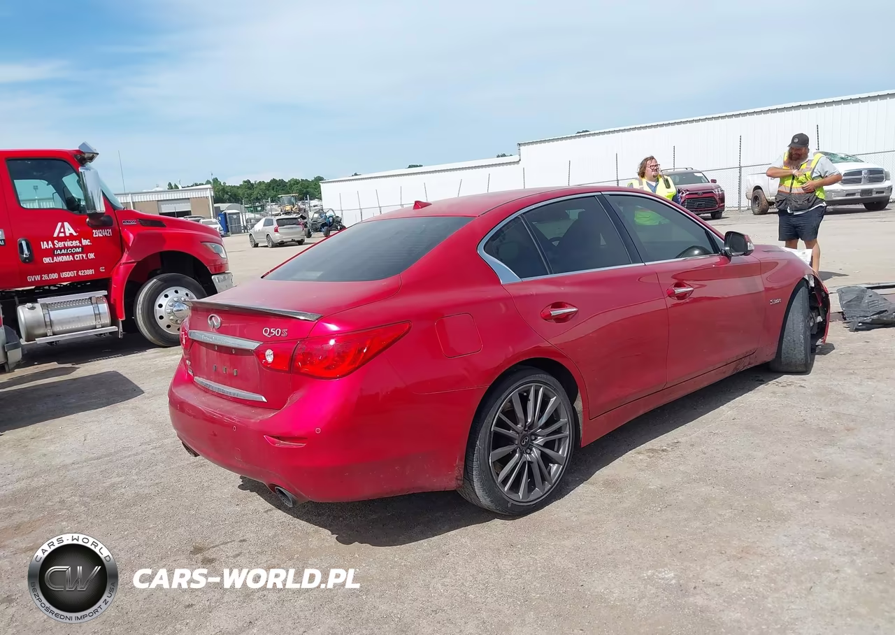 2017 Infiniti Q50 3.0T Red Sport 400 VIN:JN1FV7AR3HM871354 - 4