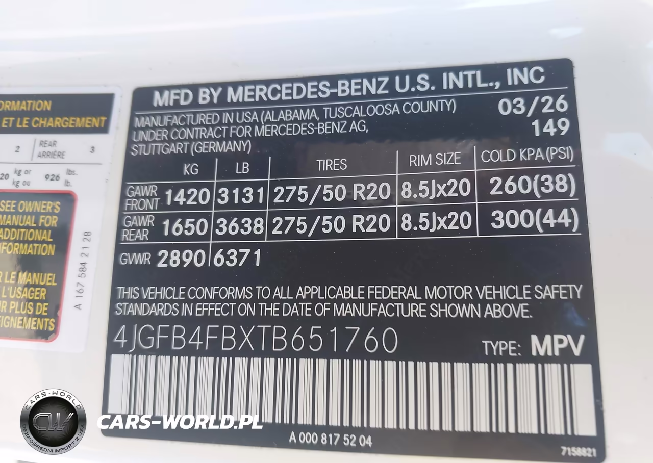 2026 Mercedes-Benz Gle 350 VIN:4JGFB4FBXTB651760 - 9