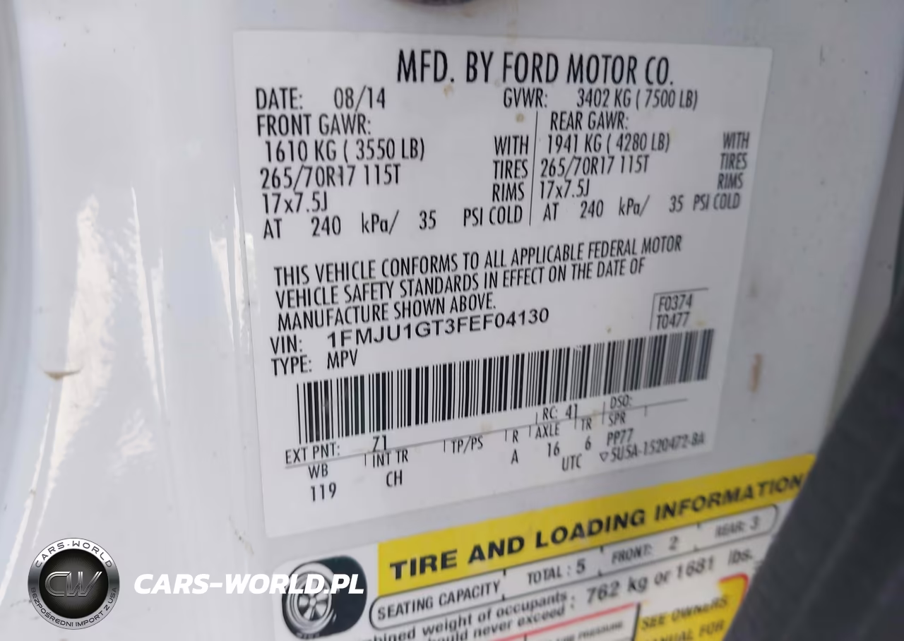 2015 Ford Expedition Xl VIN:1FMJU1GT3FEF04130 - 9