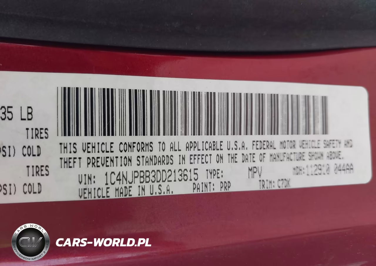 2013 Jeep Patriot Sport VIN:1C4NJPBB3DD213615 - 9