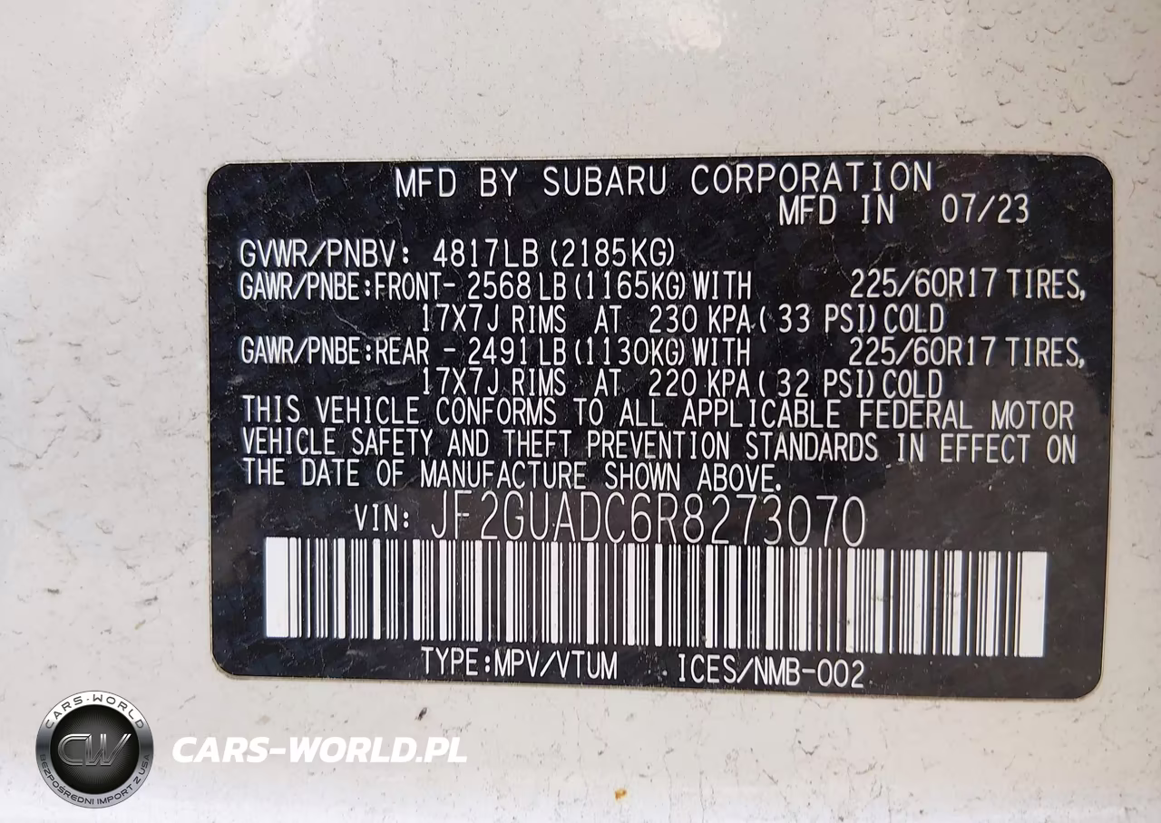 2024 Subaru Crosstrek Premium VIN:JF2GUADC6R8273070 - 9