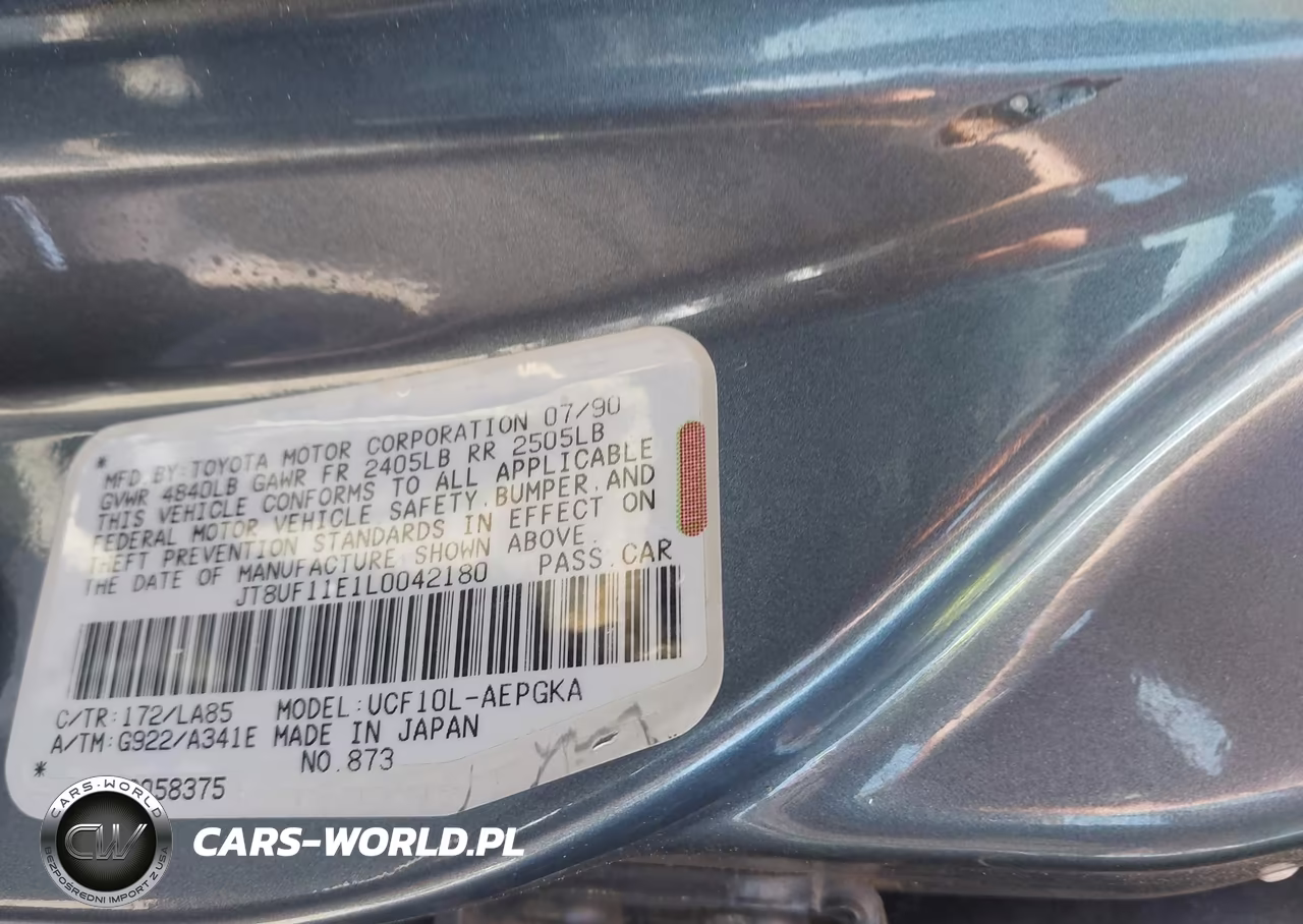 1990 Lexus Ls 400 VIN:JT8UF11E1L0042180 - 9