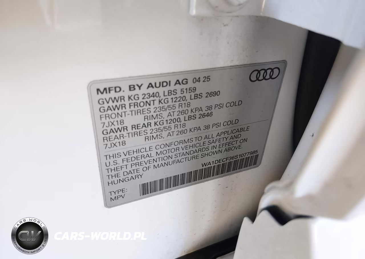 2025 Audi Q3 Premium 45 Tfsi S Line Quattro Tiptronic VIN:WA1DECF36S1077985 - 9