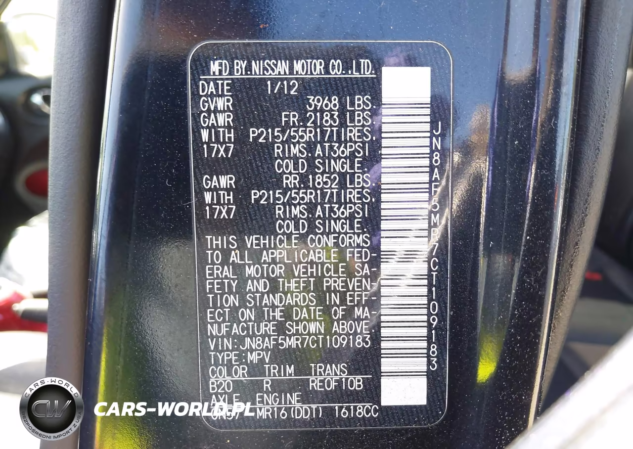 2012 Nissan Juke Sl VIN:JN8AF5MR7CT109183 - 9