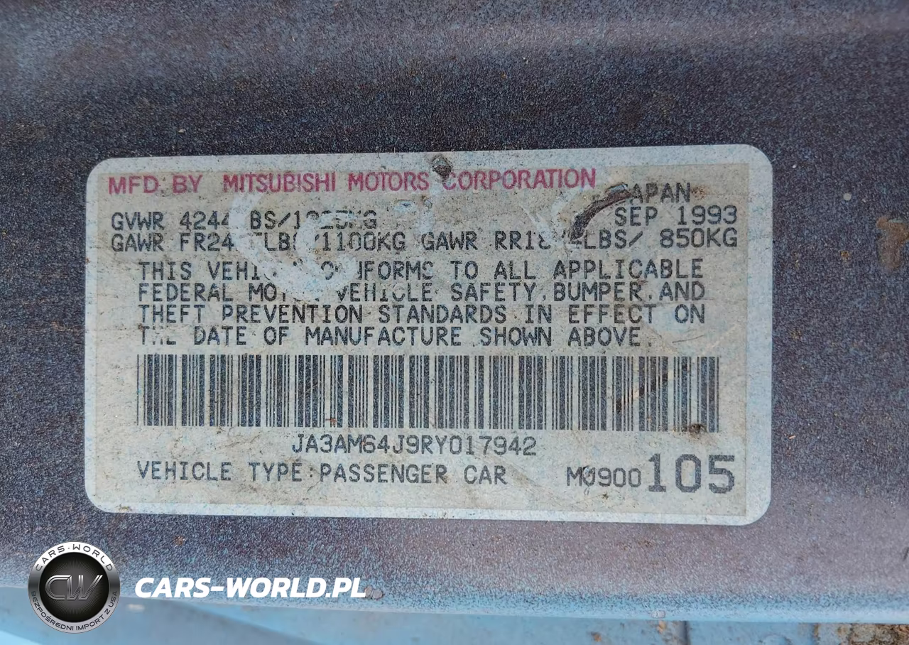 1994 Mitsubishi 3000 Gt Sl VIN:JA3AM64J9RY017942 - 9