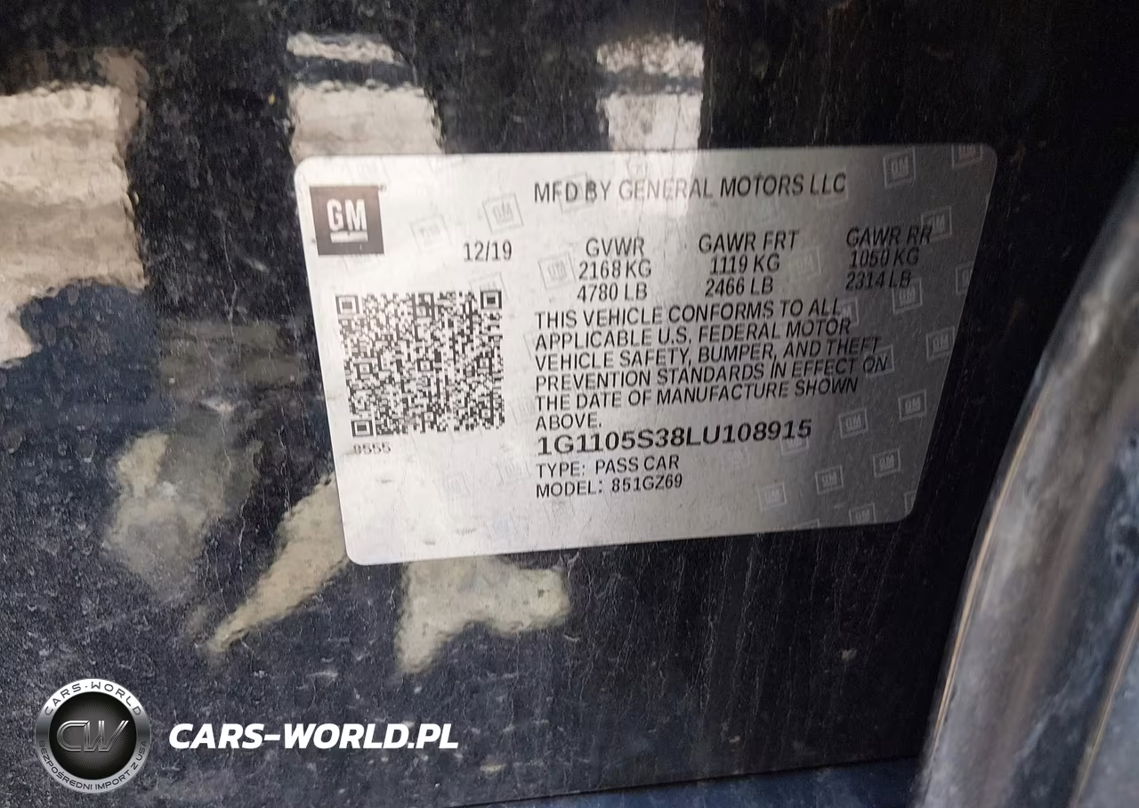 2020 Chevrolet Impala Fwd Premier VIN:1G1105S38LU108915 - 9