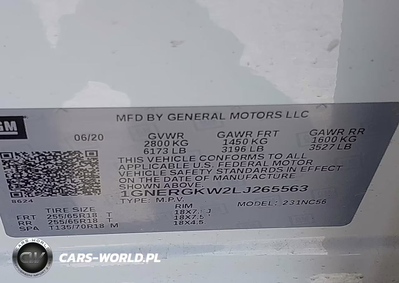 2020 Chevrolet Traverse Fwd Lt Cloth VIN:1GNERGKW2LJ265563 - 9