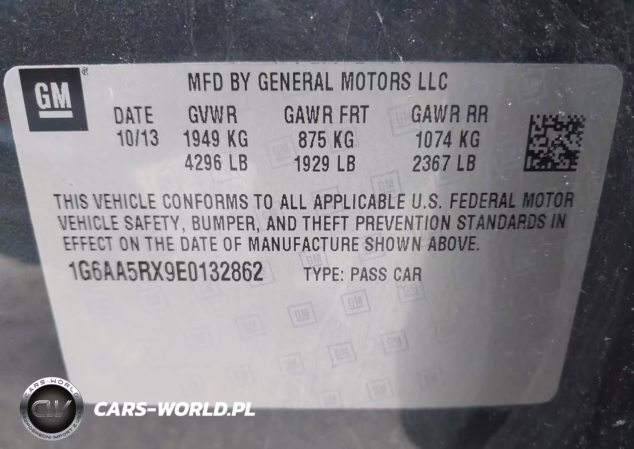 2014 Cadillac Ats Standard VIN:1G6AA5RX9E0132862 - 9