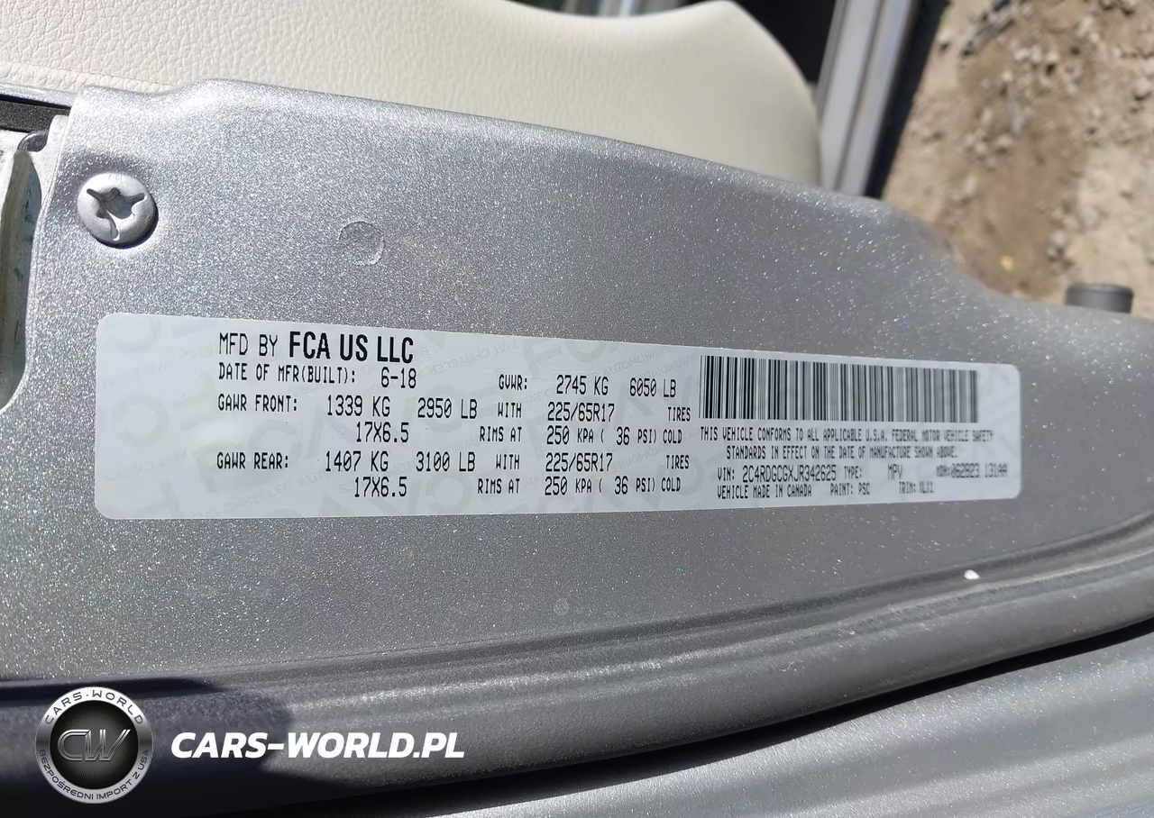 2018 Dodge Grand Caravan Sxt VIN:2C4RDGCGXJR342625 - 9