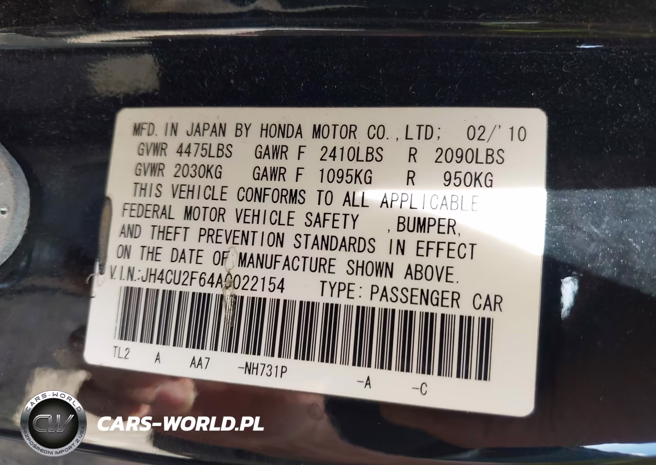 2010 Acura Tsx 2.4 VIN:JH4CU2F64AC022154 - 9