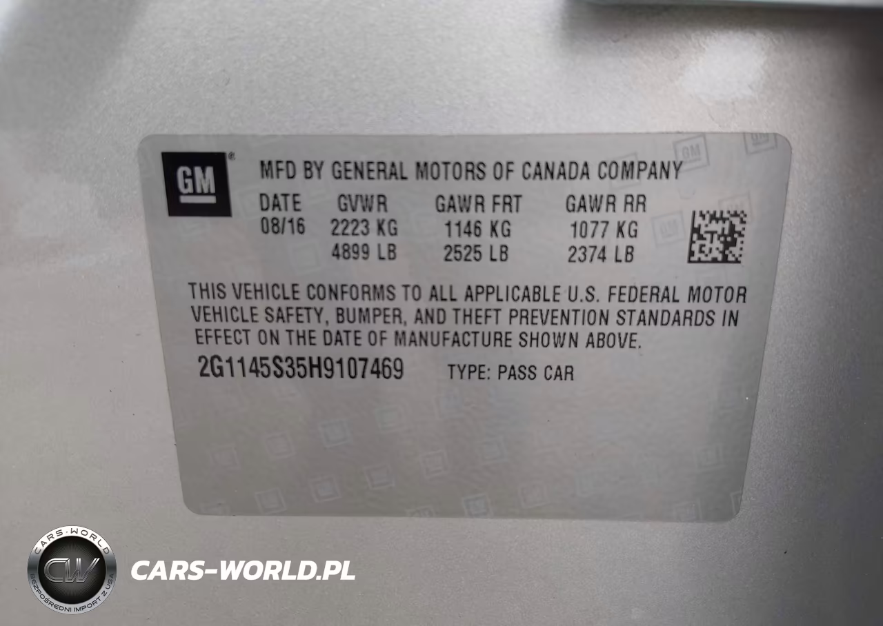 2017 Chevrolet Impala 2Lz VIN:2G1145S35H9107469 - 9
