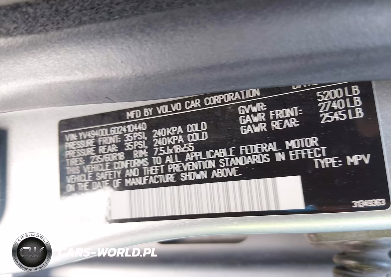 2013 Volvo Xc60 3.2-3.2 Platinum-3.2 Premier-3.2 Premier Plus VIN:YV4940DL6D2410440 - 9