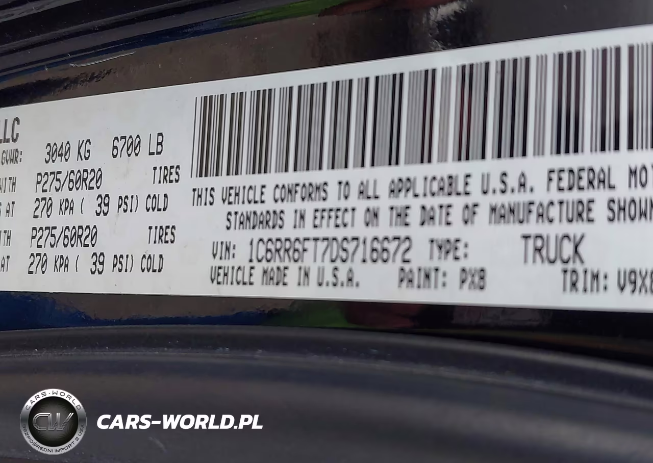 2013 Ram 1500 Express VIN:1C6RR6FT7DS716672 - 9