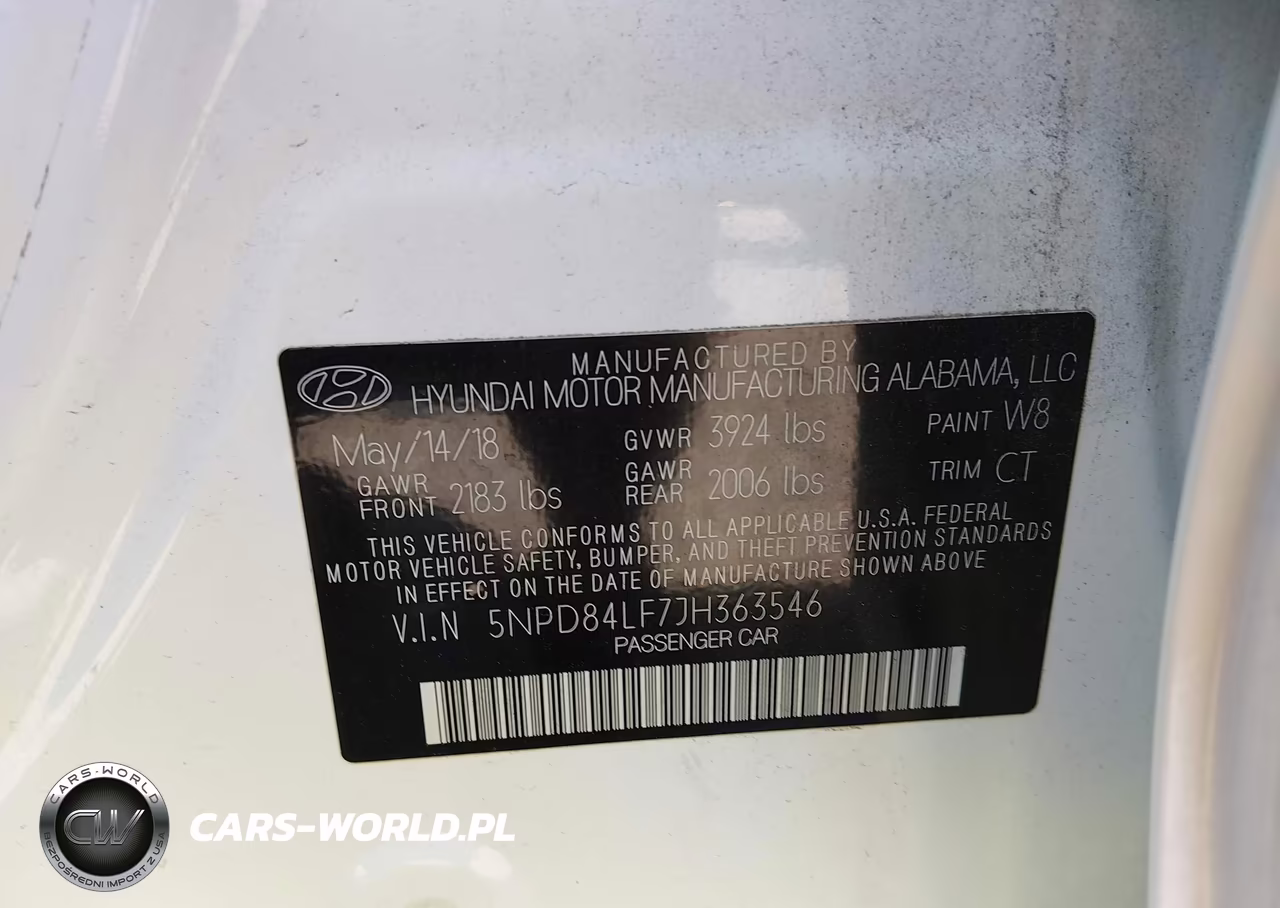 2018 Hyundai Elantra Sel VIN:5NPD84LF7JH363546 - 9