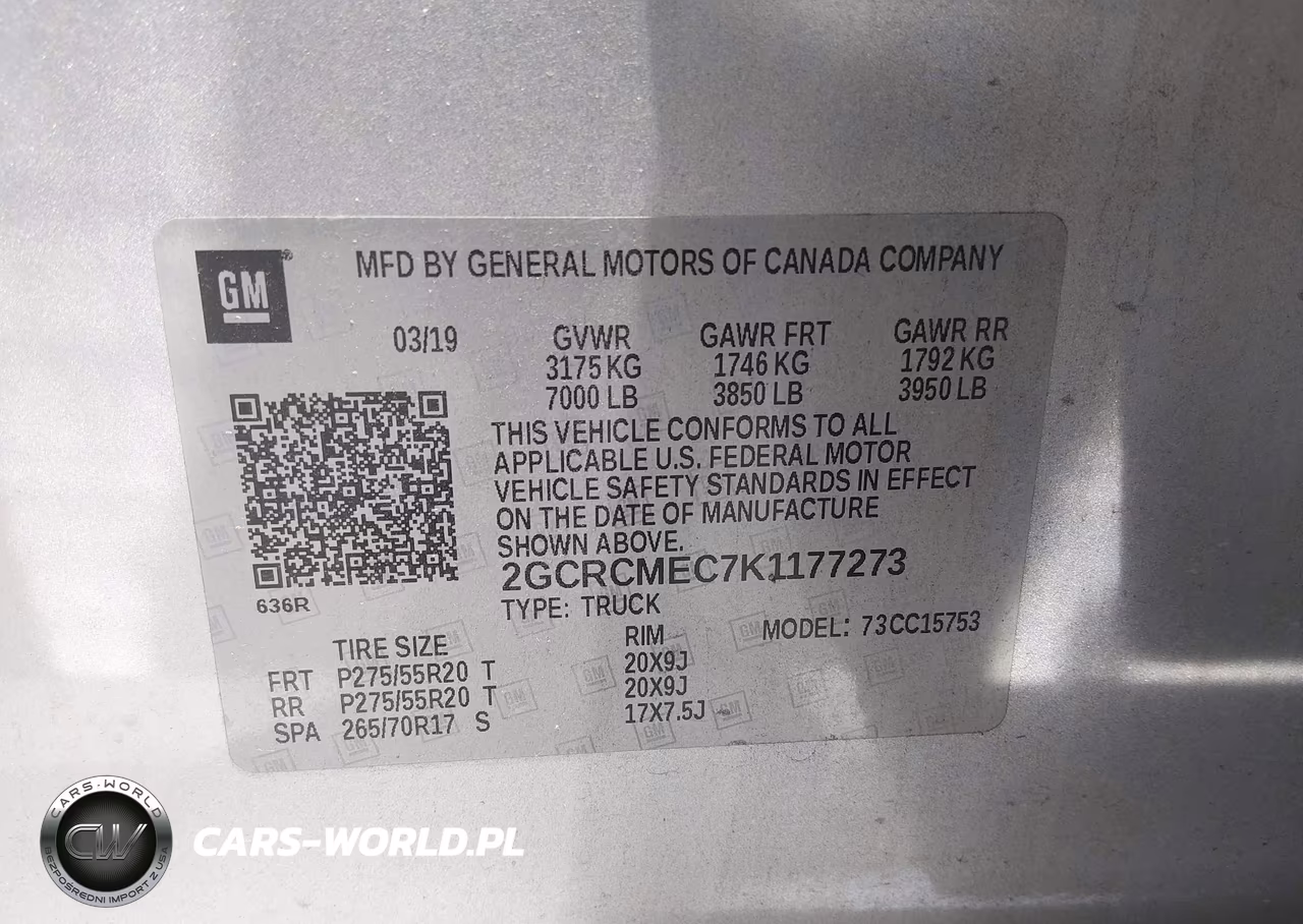 2019 Chevrolet Silverado 1500 Ld Silverado Custom VIN:2GCRCMEC7K1177273 - 9