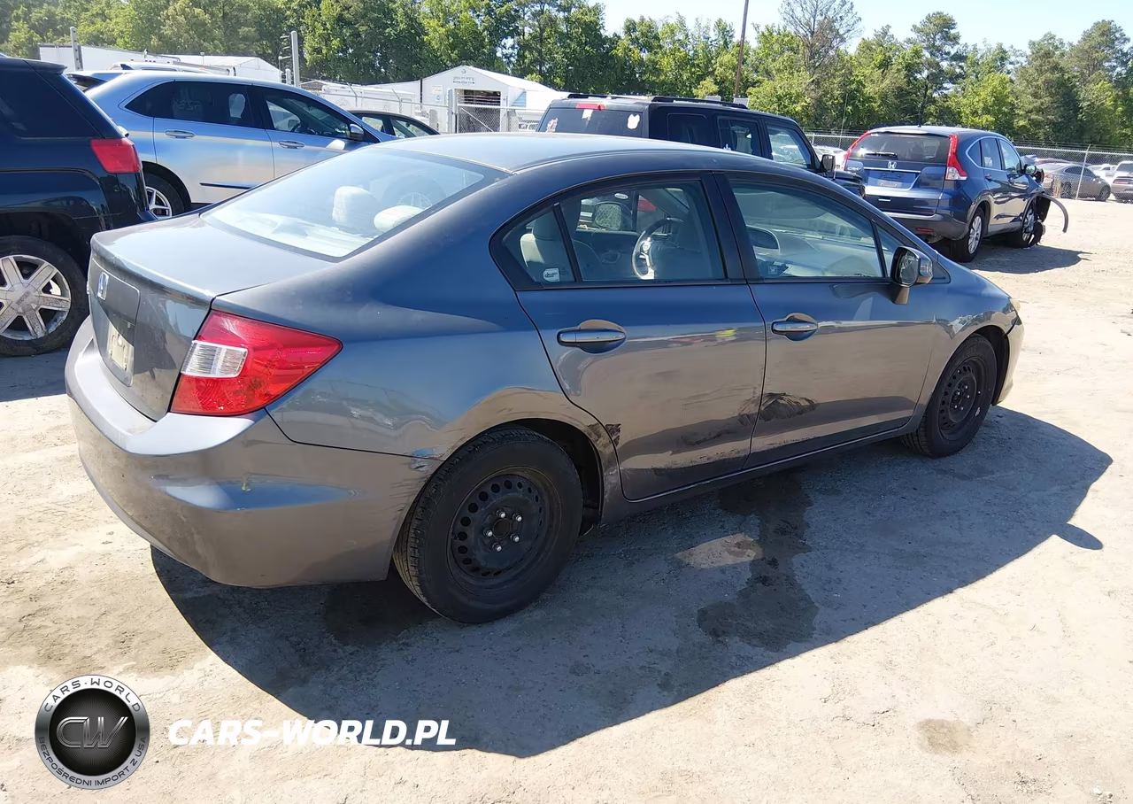 2012 Honda Civic Lx VIN:19XFB2F54CE336748 - 4