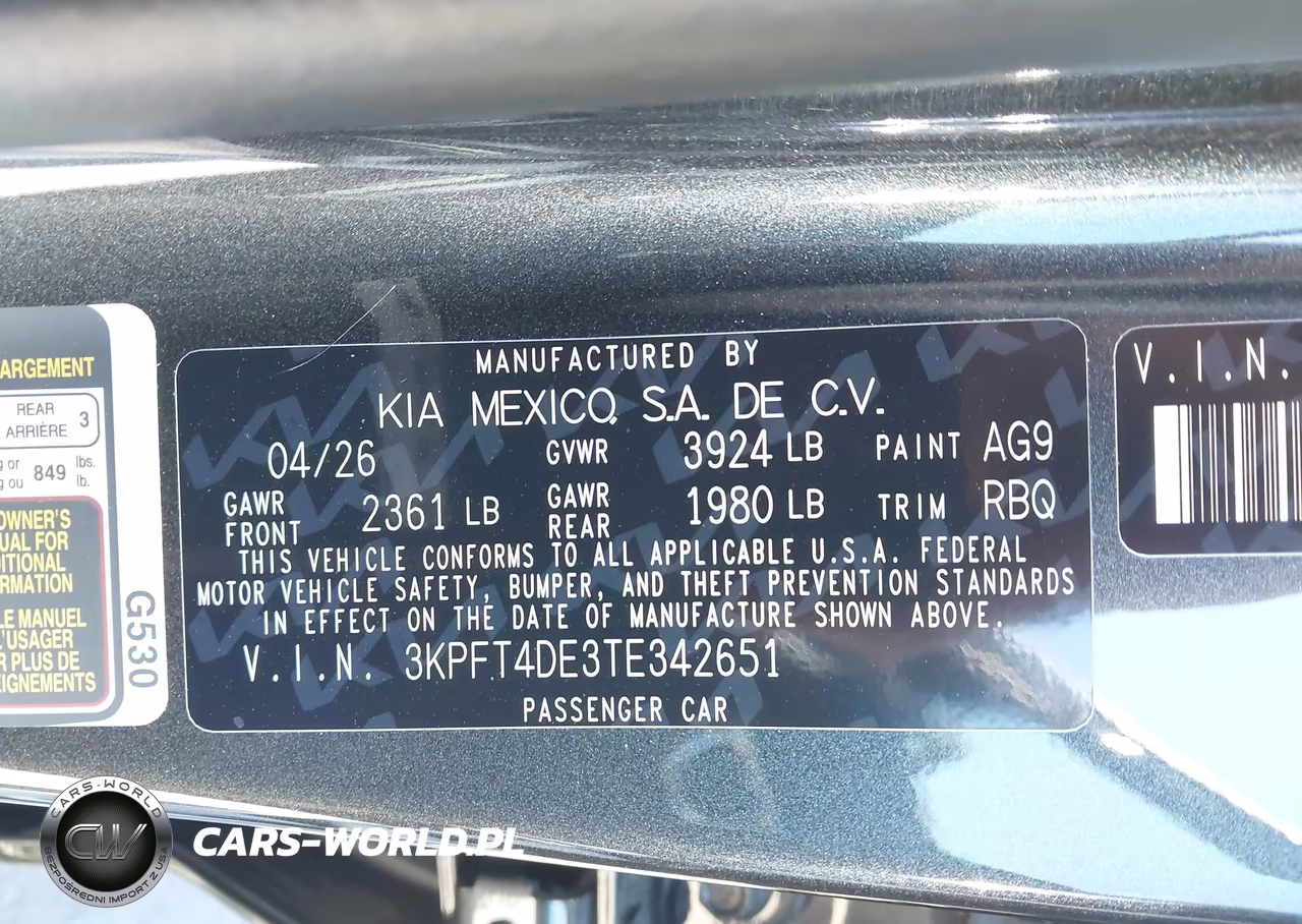 2026 Kia K4 Lx VIN:3KPFT4DE3TE342651 - 9