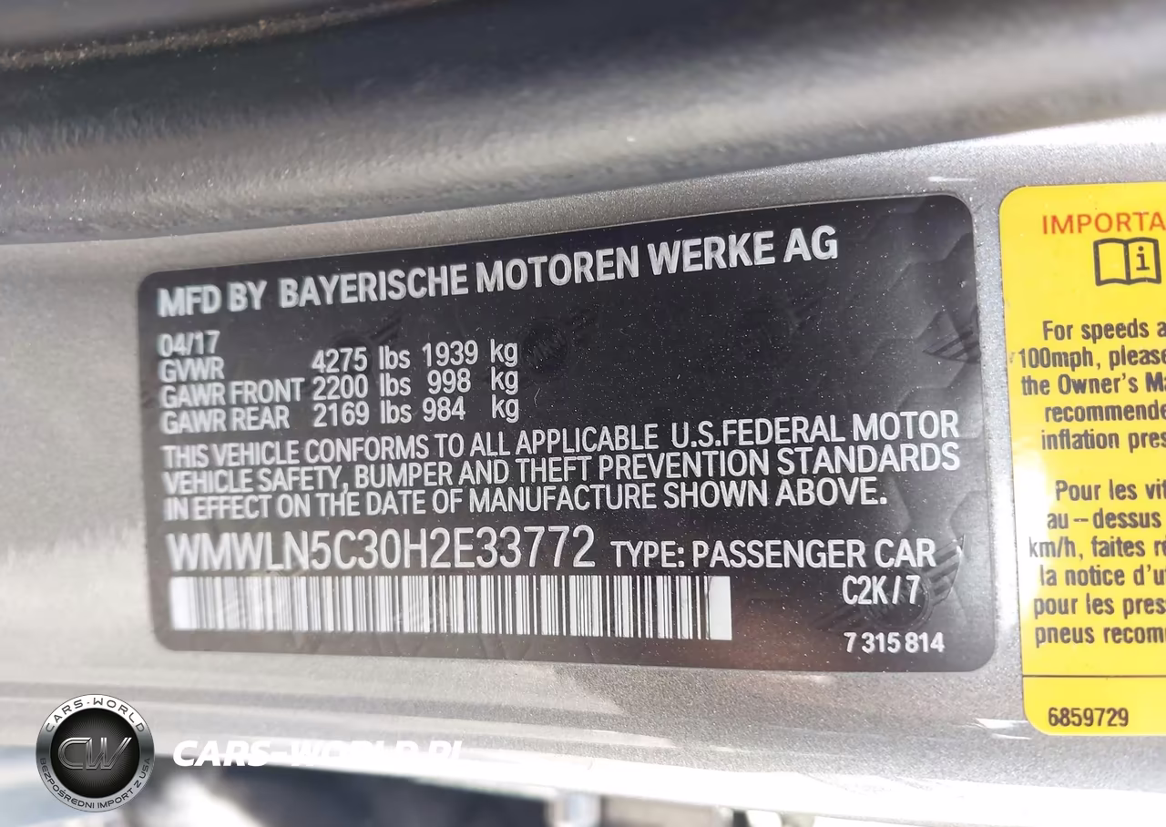 2017 Mini Clubman Cooper VIN:WMWLN5C30H2E33772 - 9
