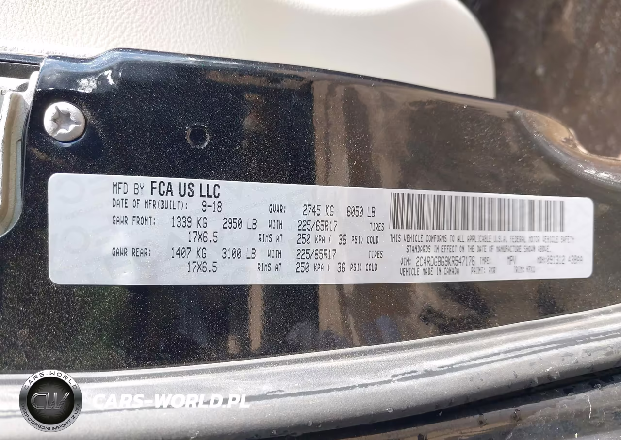 2019 Dodge Grand Caravan Se VIN:2C4RDGBG9KR547176 - 9