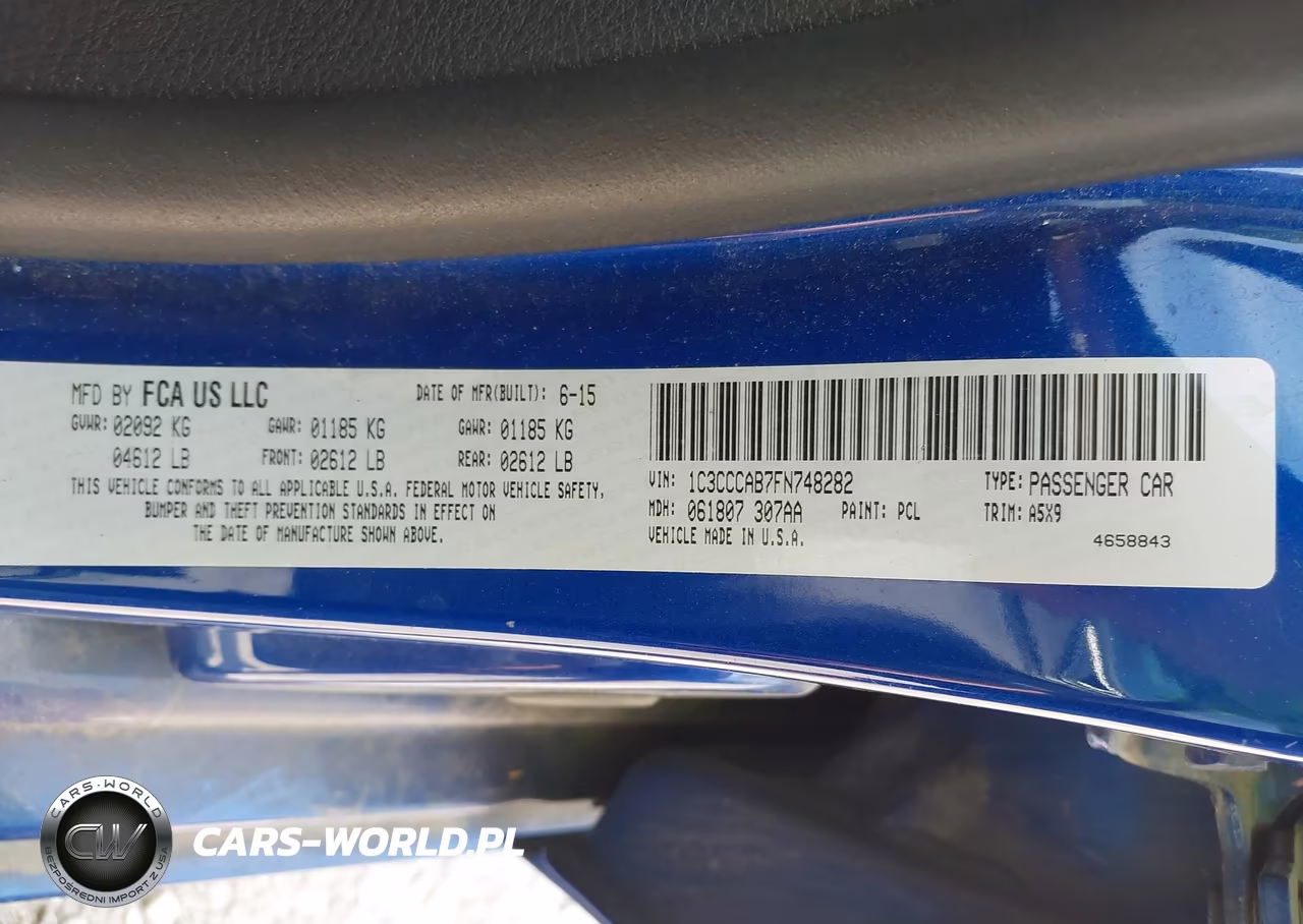 2015 Chrysler 200 Limited VIN:1C3CCCAB7FN748282 - 9