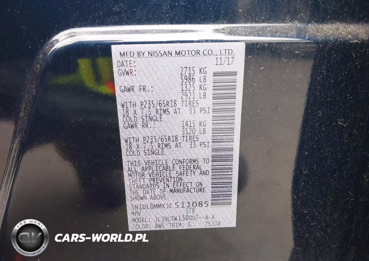 2018 Infiniti Qx60 VIN:5N1DL0MMXJC511085 - 9