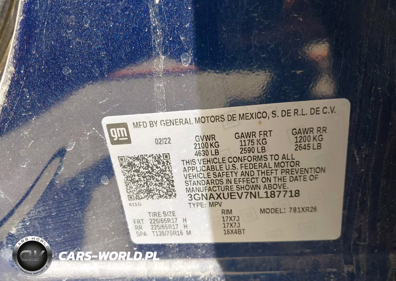 2022 Chevrolet Equinox Awd Lt VIN:2GNAXUEV7NL187718 - 9