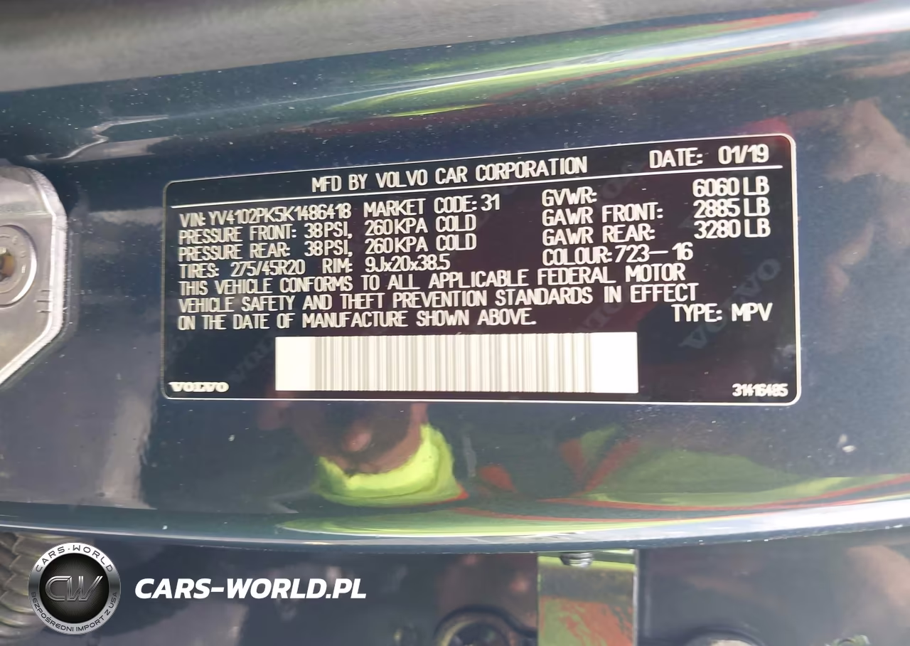 2019 Volvo Xc90 T5 Momentum VIN:YV4102PK5K1486418 - 9