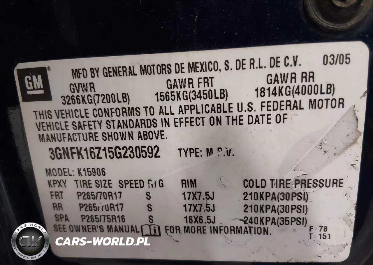 2005 Chevrolet Suburban 1500 Z71 VIN:3GNFK16Z15G230592 - 9